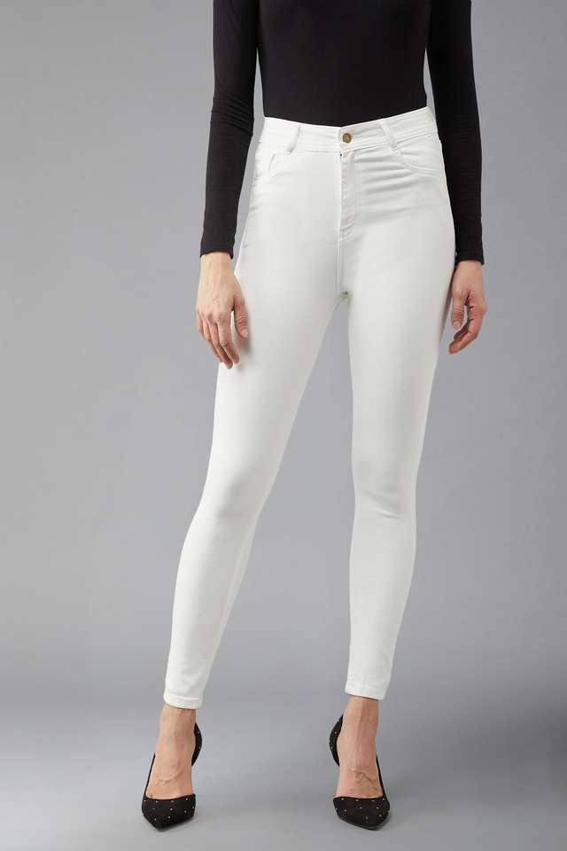 dolce crudo Bleach Wash Cotton Skinny Fit Womens Jeans-picture-39