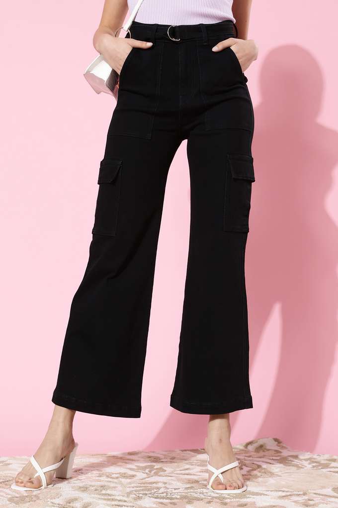 Heavy Wash Cotton Relaxed Fit Womens Jeans-image-18
