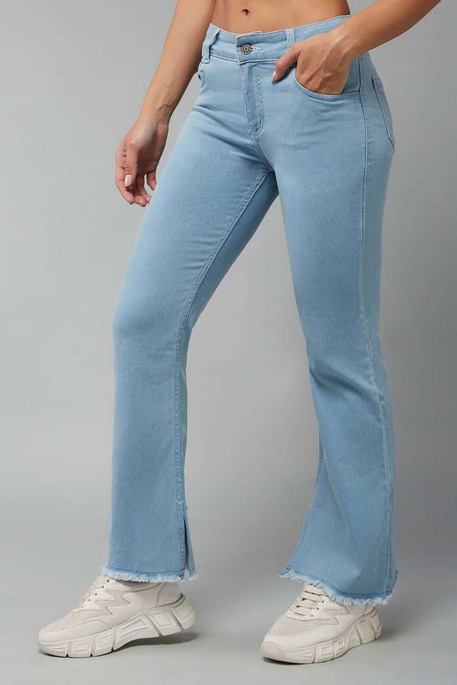 High Rise Denim Bootcut Fit Women's Jeans-image-2
