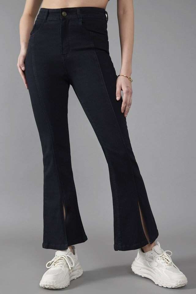 dolce crudo High Rise Heavy Wash Denim Relaxed Fit Women's Jeans-picture-40