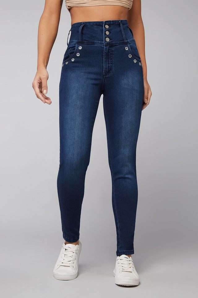 dolce crudo High Rise Dark Wash Denim Skinny Fit Women Jeans-picture-19