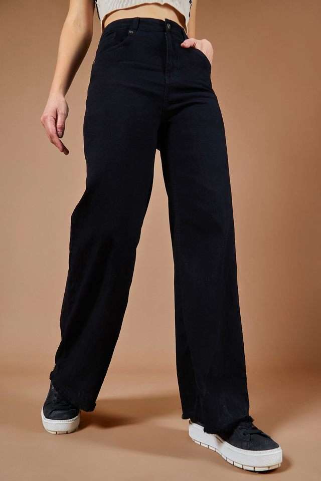 dolce crudo High Rise Heavy Wash Denim Relaxed Fit Women's Jeans-picture-17