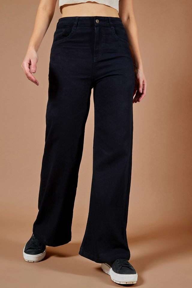 High Rise Heavy Wash Denim Relaxed Fit Women's Jeans