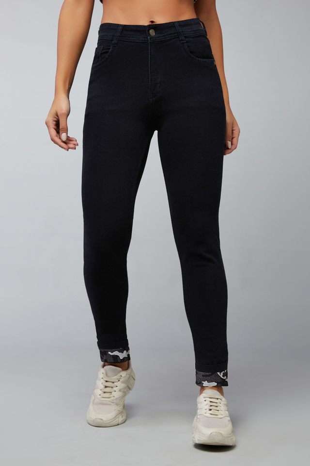 dolce crudo High Rise Heavy Wash Denim Slim Fit Women's Jeans-picture-40