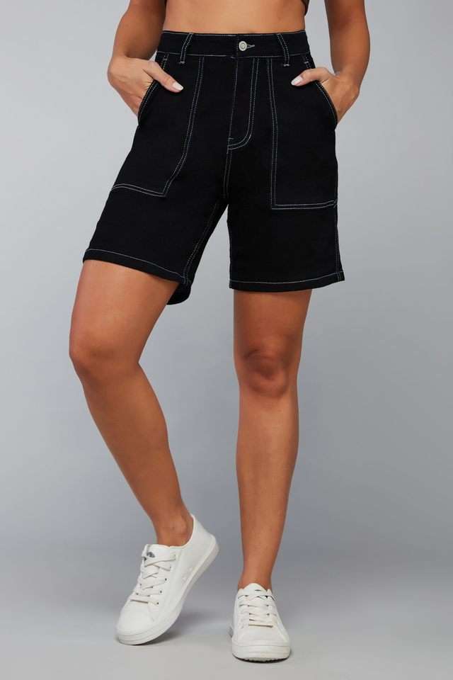 dolce crudo Regular Fit Above Knee Denim Women's Casual Wear Shorts-picture-35