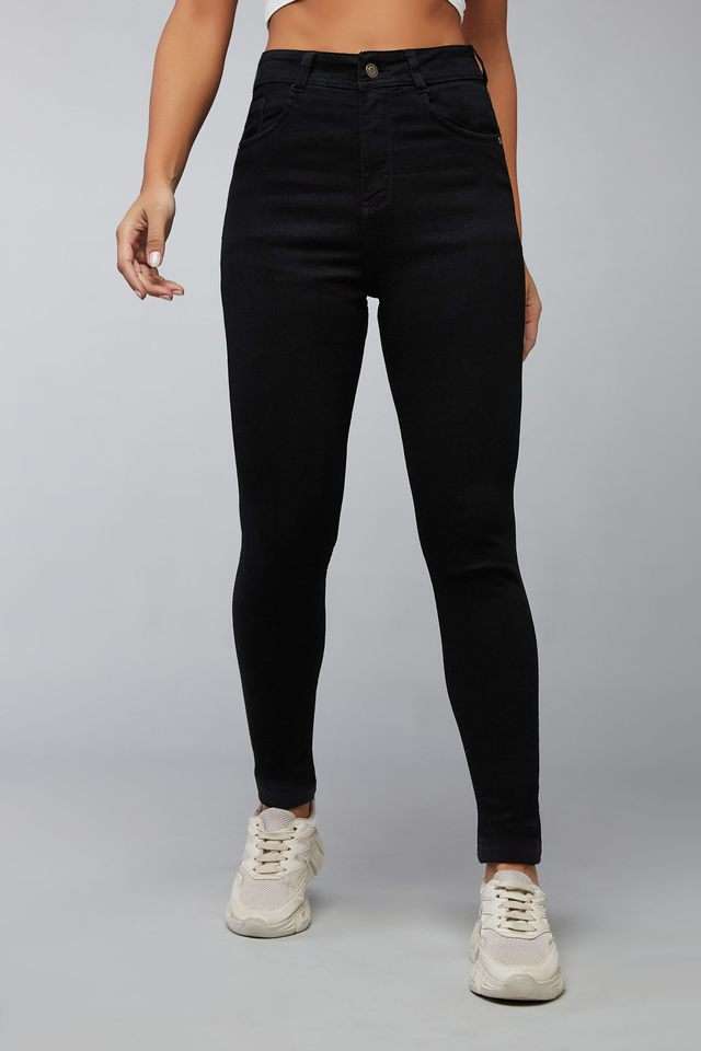 dolce crudo High Rise Heavy Wash Denim Slim Fit Women's Jeans-picture-20