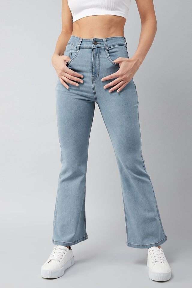 dolce crudo High Rise Acid Wash Denim Relaxed Fit Women's Jeans-picture-30