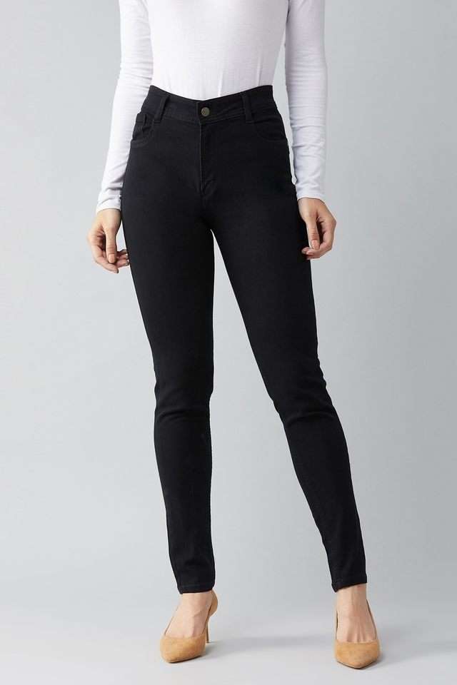 dolce crudo High Rise Heavy Wash Denim Slim Fit Women's Jeans-picture-27