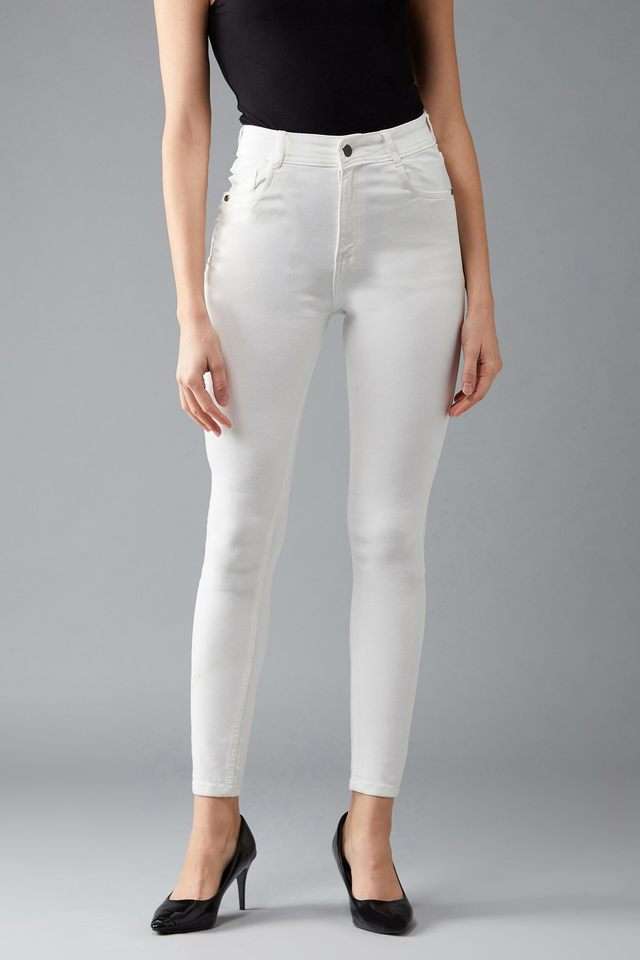 dolce crudo High Rise Bleach Wash Denim Skinny Fit Women's Jeans-picture-38