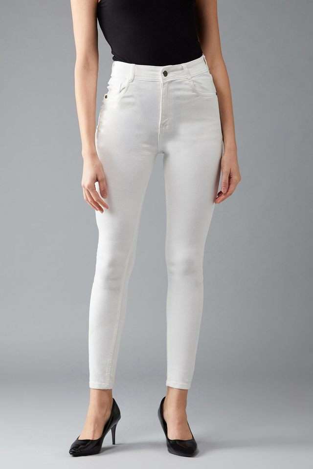 dolce crudo High Rise Bleach Wash Denim Skinny Fit Women's Jeans-picture-33