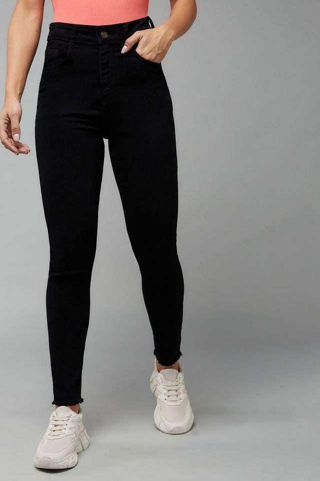 dolce crudo High Rise Heavy Wash Denim Skinny Fit Women's Jeans-picture-22
