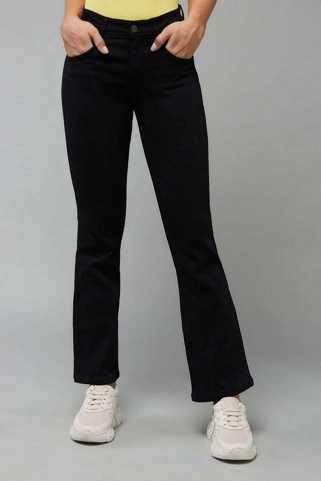 dolce crudo High Rise Heavy Wash Denim Relaxed Fit Women's Jeans-picture-25