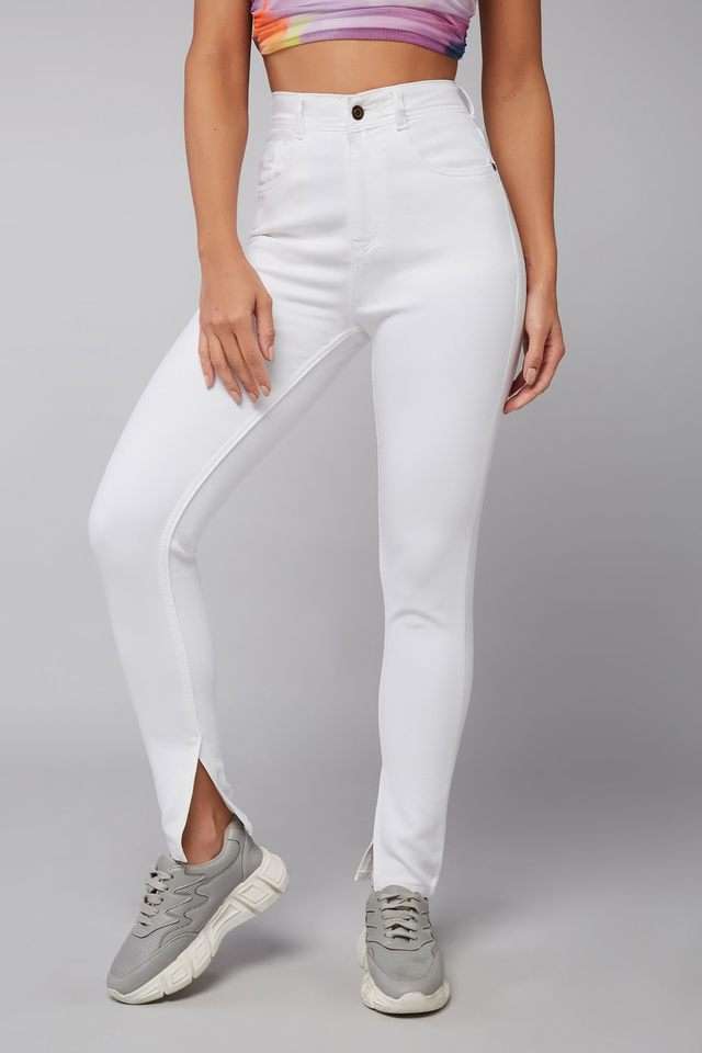 dolce crudo Mid Rise Bleach Wash Denim Skinny Fit Women's Jeans-picture-20