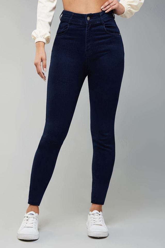 dolce crudo High Rise Dark Wash Denim Skinny Fit Women's Jeans-picture-42