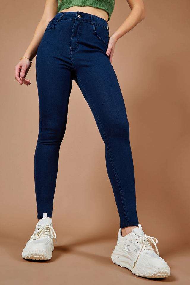 dolce crudo High Rise Dark Wash Denim Skinny Fit Women's Jeans-picture-32