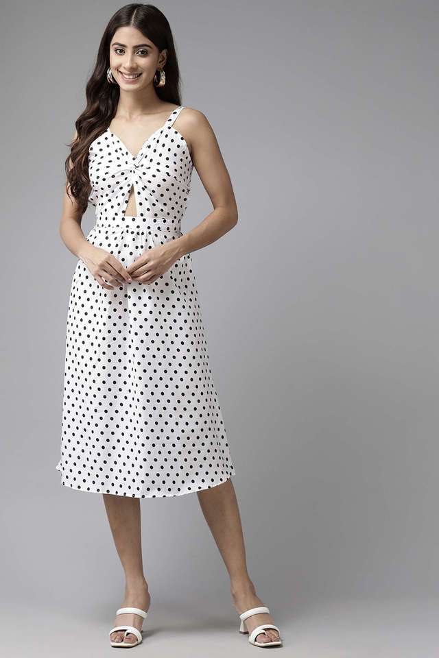 aarika Printed Sweetheart Neck Crepe Women Dress-picture-16