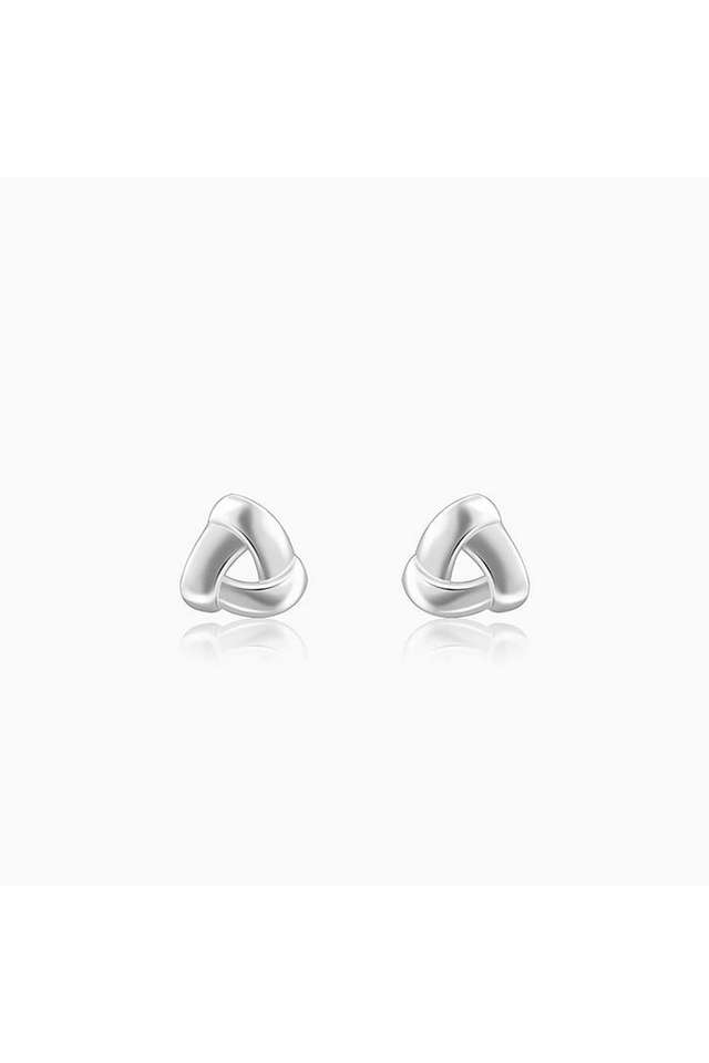 Silver-Triangulum-Stud-Earrings