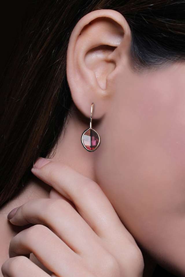 Sterling-Silver-Cubic-Zirconia-Womens-Western-Earrings