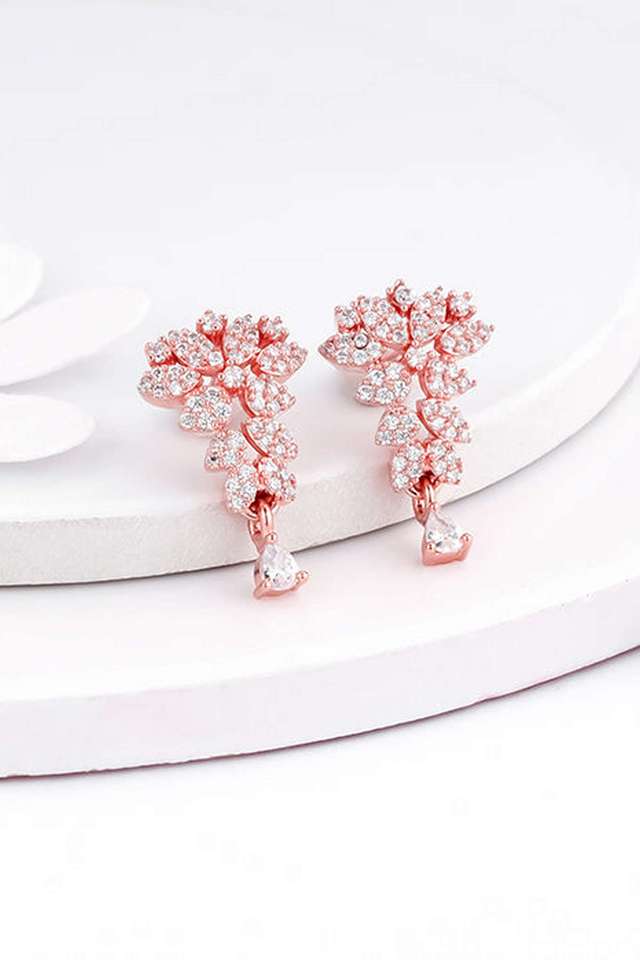 Rose-Gold-Party-Wear-Earrings