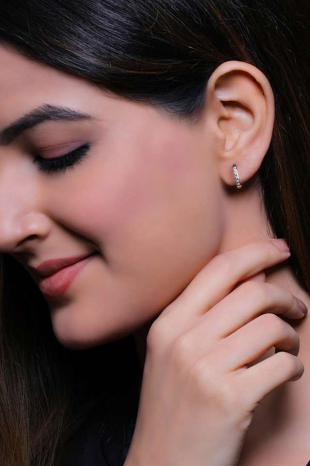 Cubic-Zirconia-Sterling-Silver-Latch-Back-Clasp-Western-Earrings