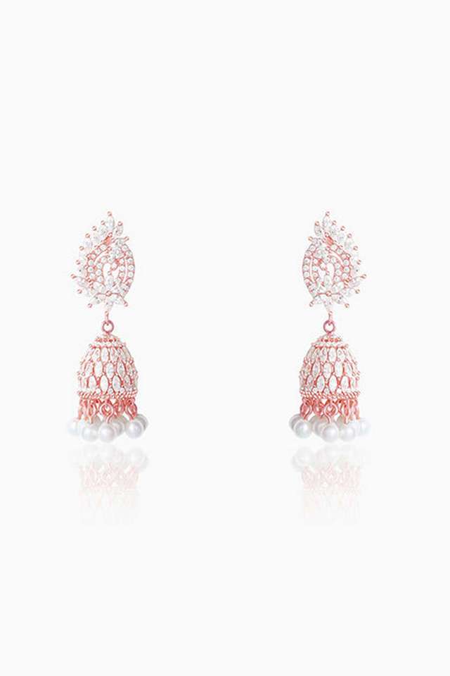 Rose-Gold-Teardrop-Jhumki