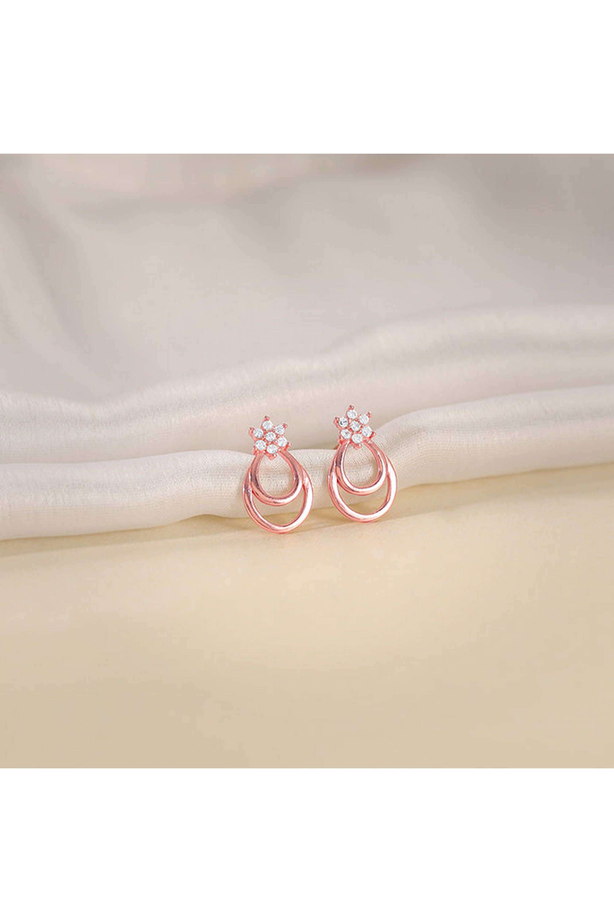 Rose-Gold-Cuphea-Floral-Earrings-for-Women