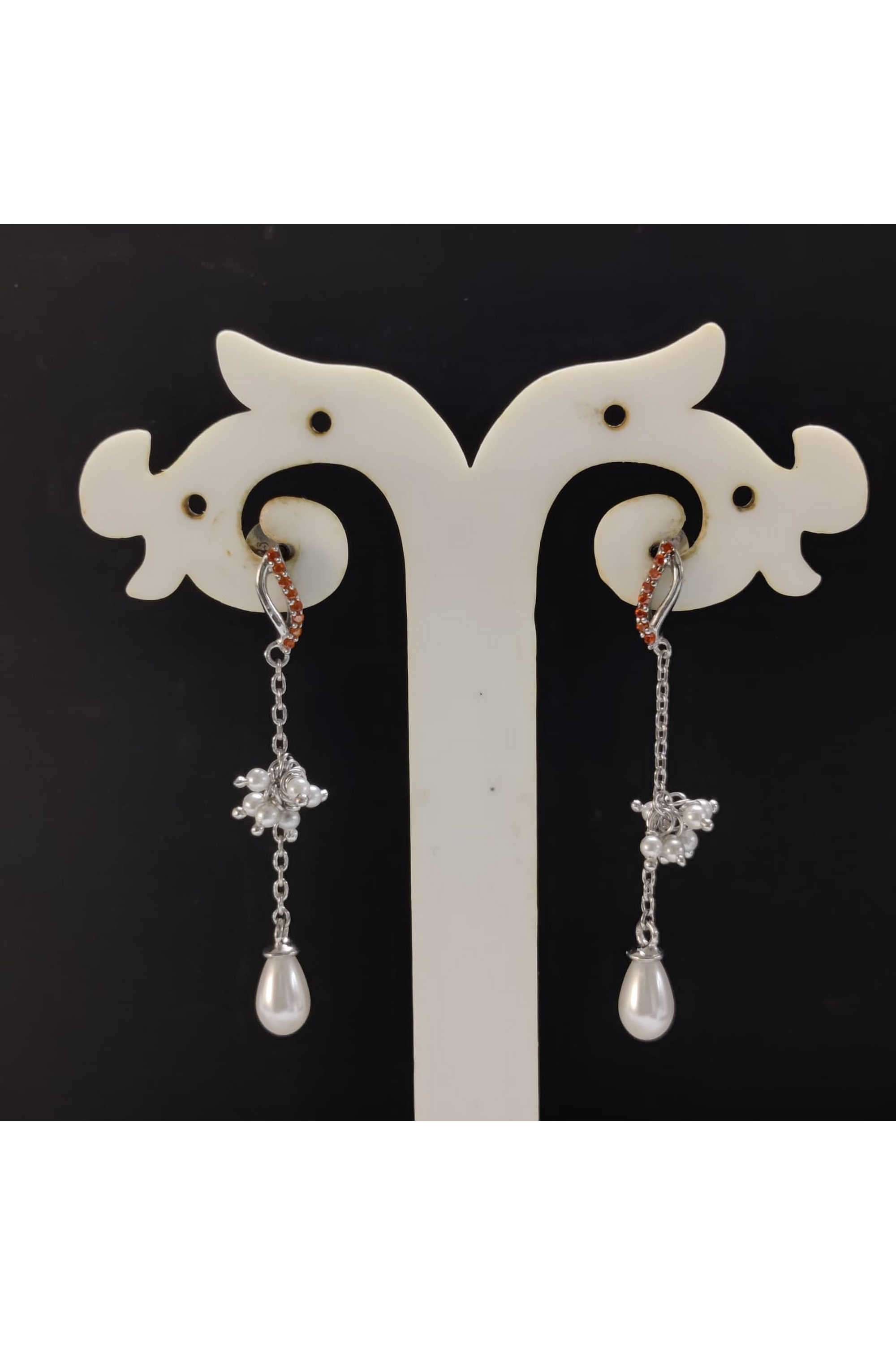 Shakti-collection-Cubic-Zirconia-Silver-Ethnic-Women-Earrings