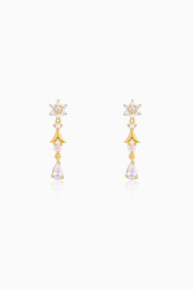Golden-Glinting-Joy-Zircon-Earrings