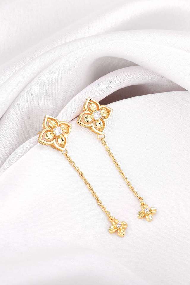 Golden-Artsy-Floral-Earrings