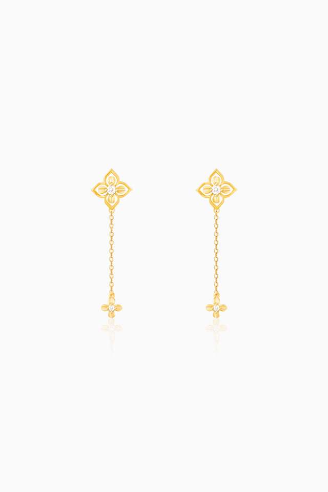 Golden-Artsy-Floral-Earrings