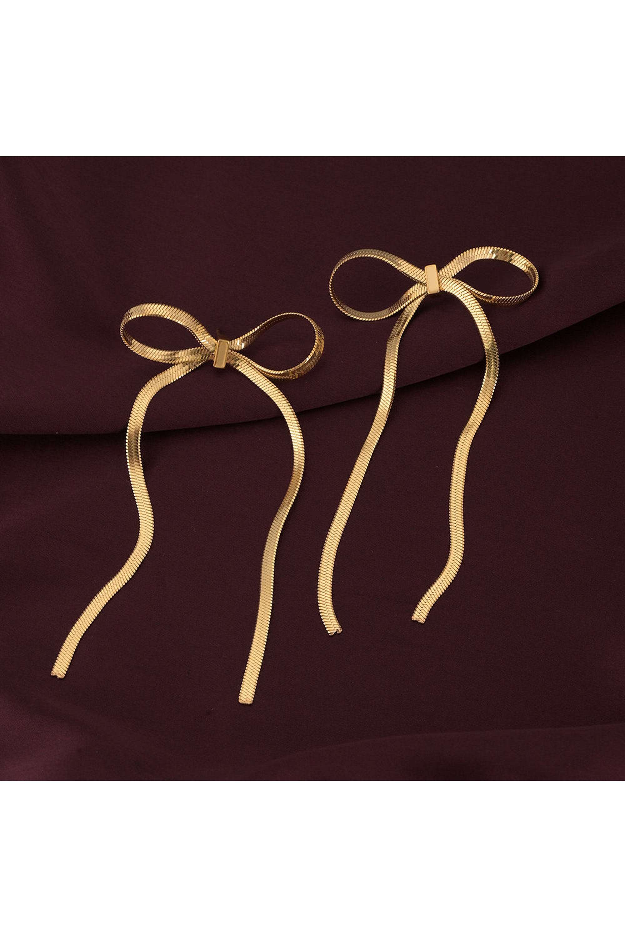 18k-Gold-Plated-Golden-Bows-Drop-Earrings-for-Womens-Waterproof-&-Anti-Tarnish