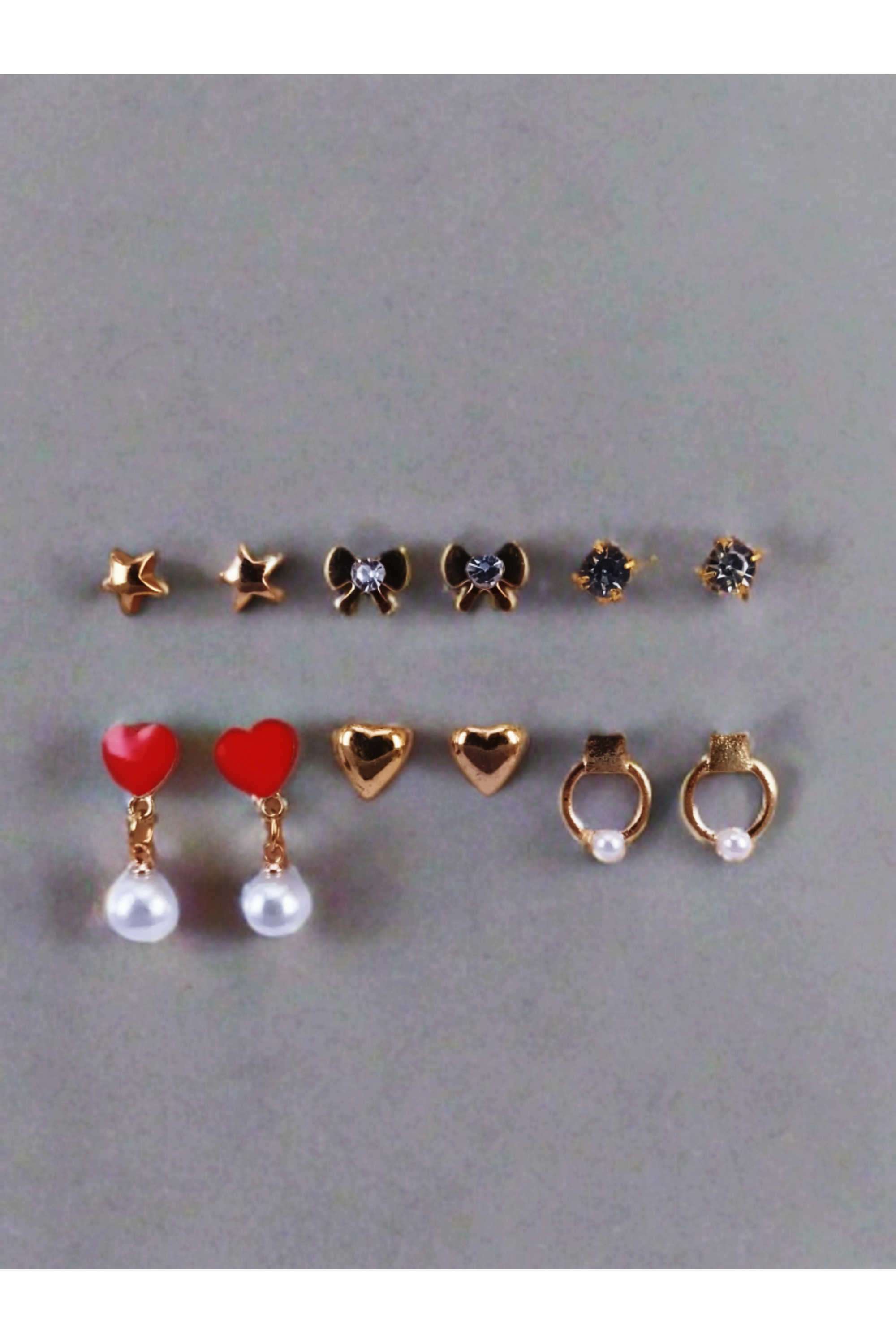 Metal-Cubic-Zirconia-Casual-Wear-Women-Earrings