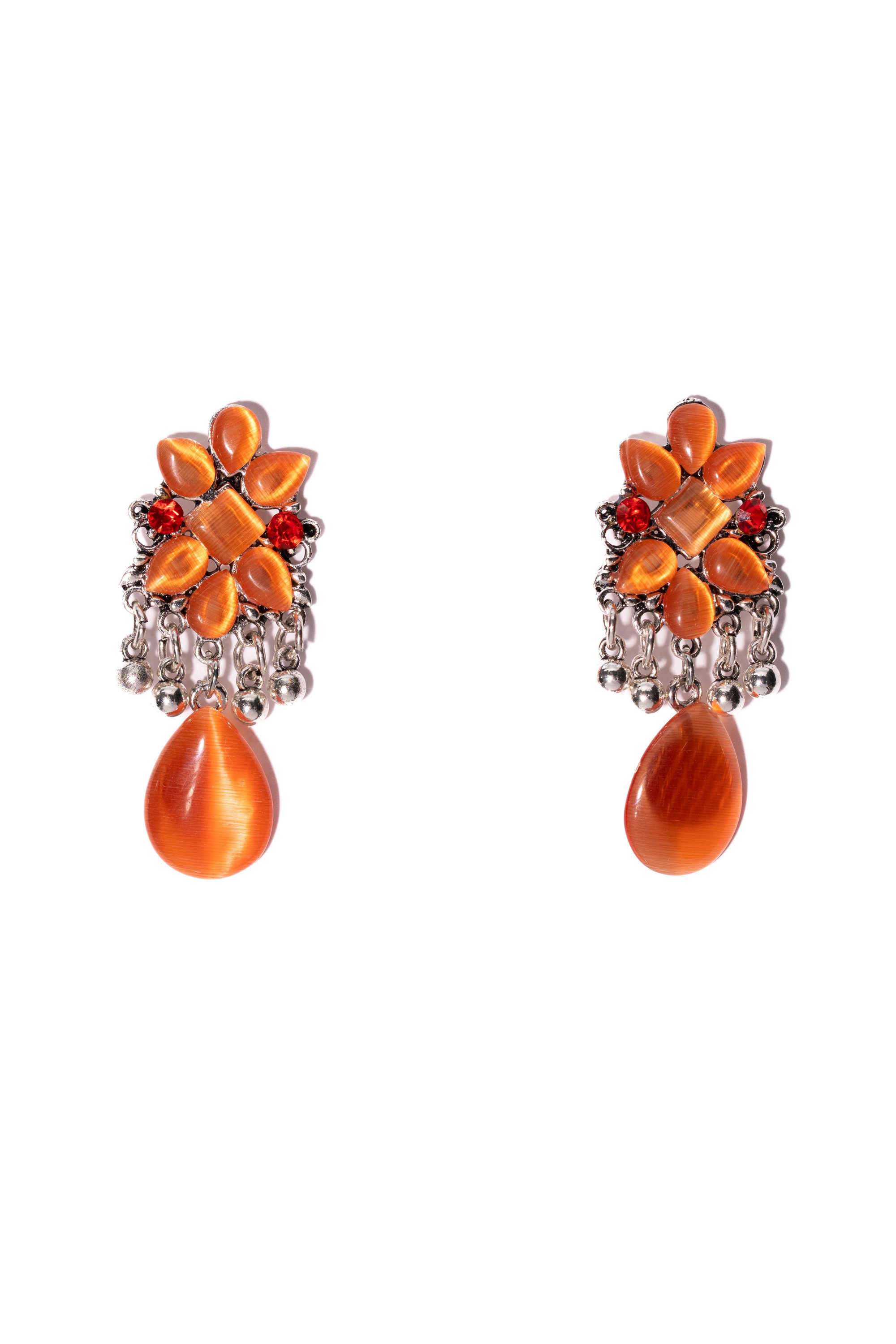 Cubic-Zirconia-Metal-Casual-Wear-Women-Earrings