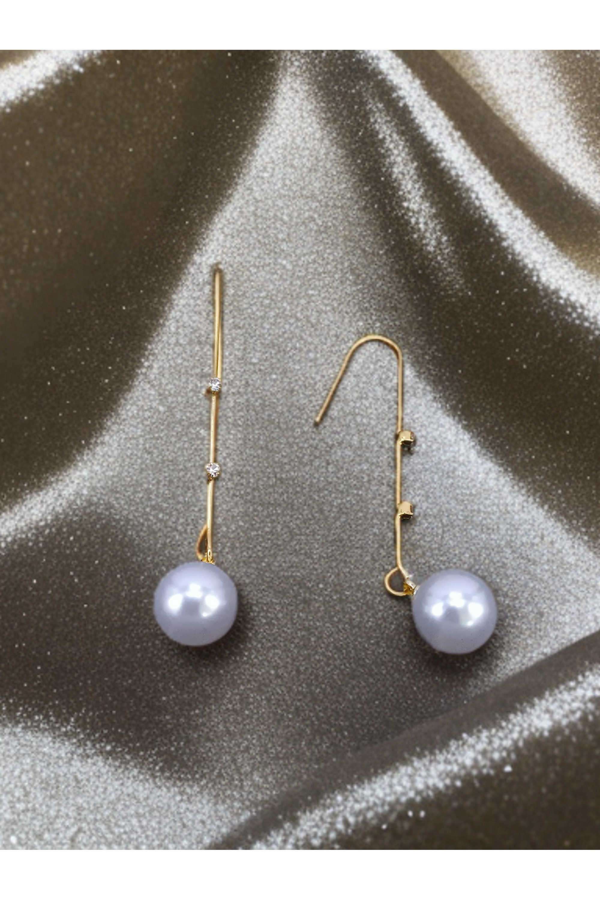 Metal-Cubic-Zirconia-Casual-Wear-Women-Earrings