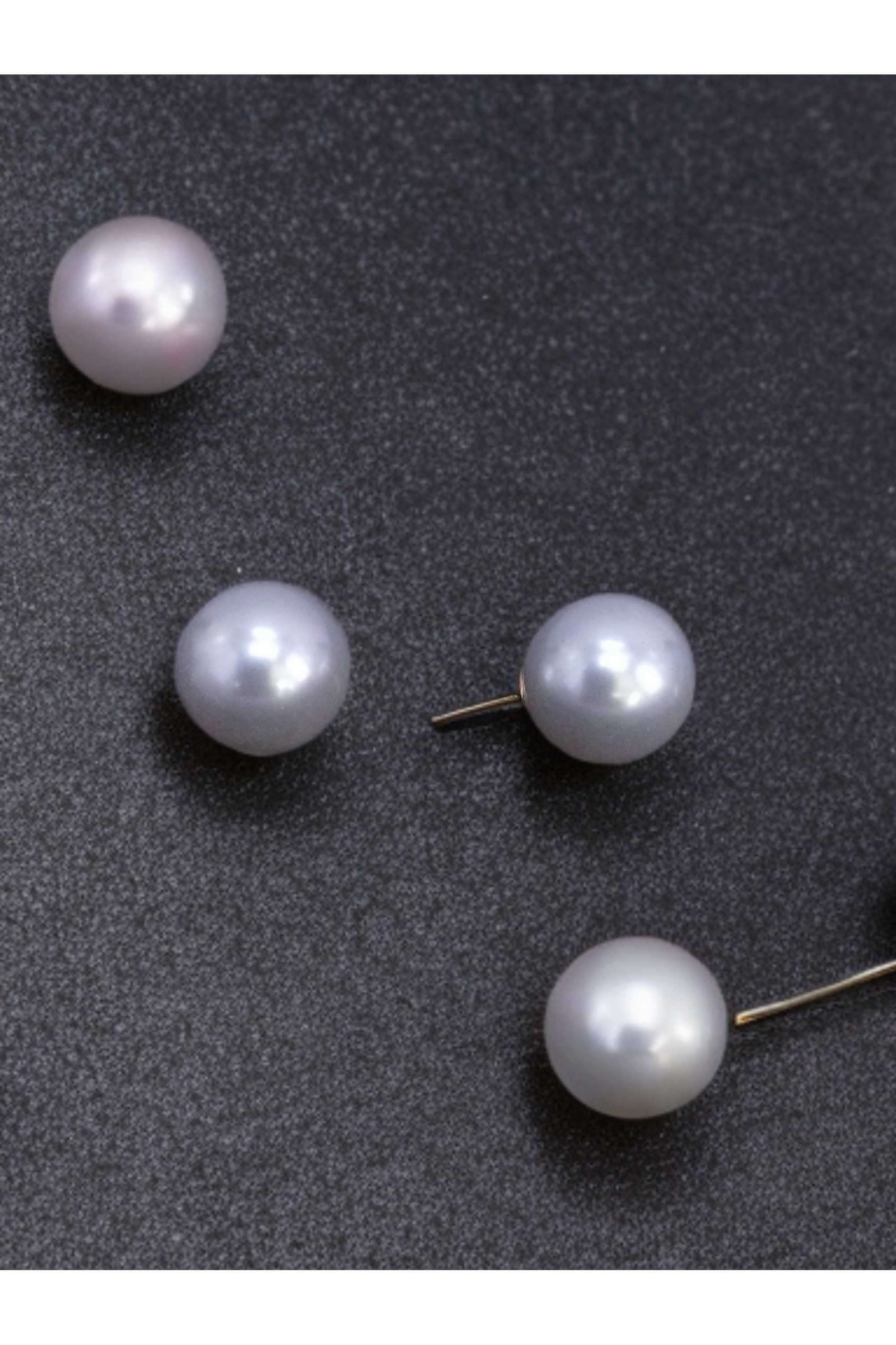 Metal-Pearl-Casual-Wear-Women-Earrings