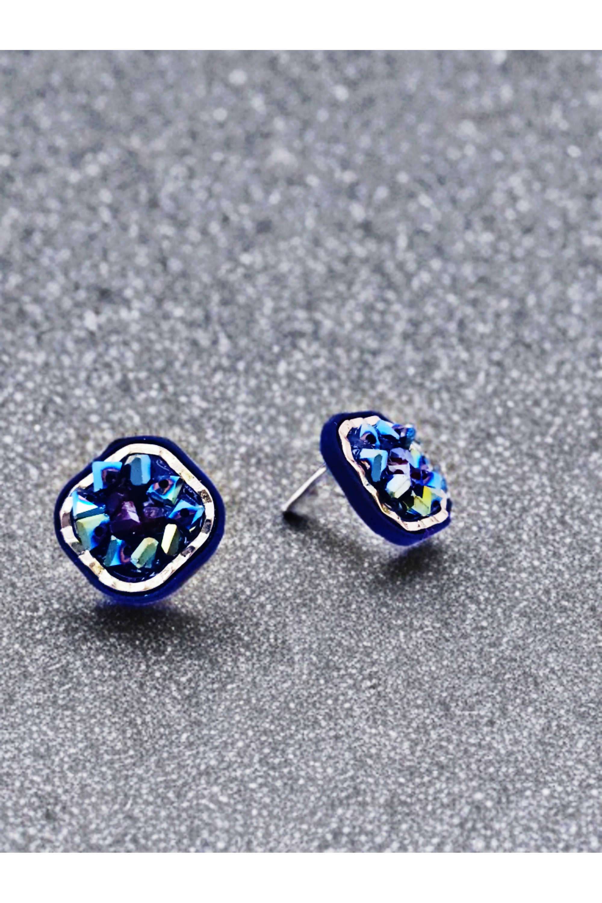 Metal-Cubic-Zirconia-Casual-Wear-Women-Earrings