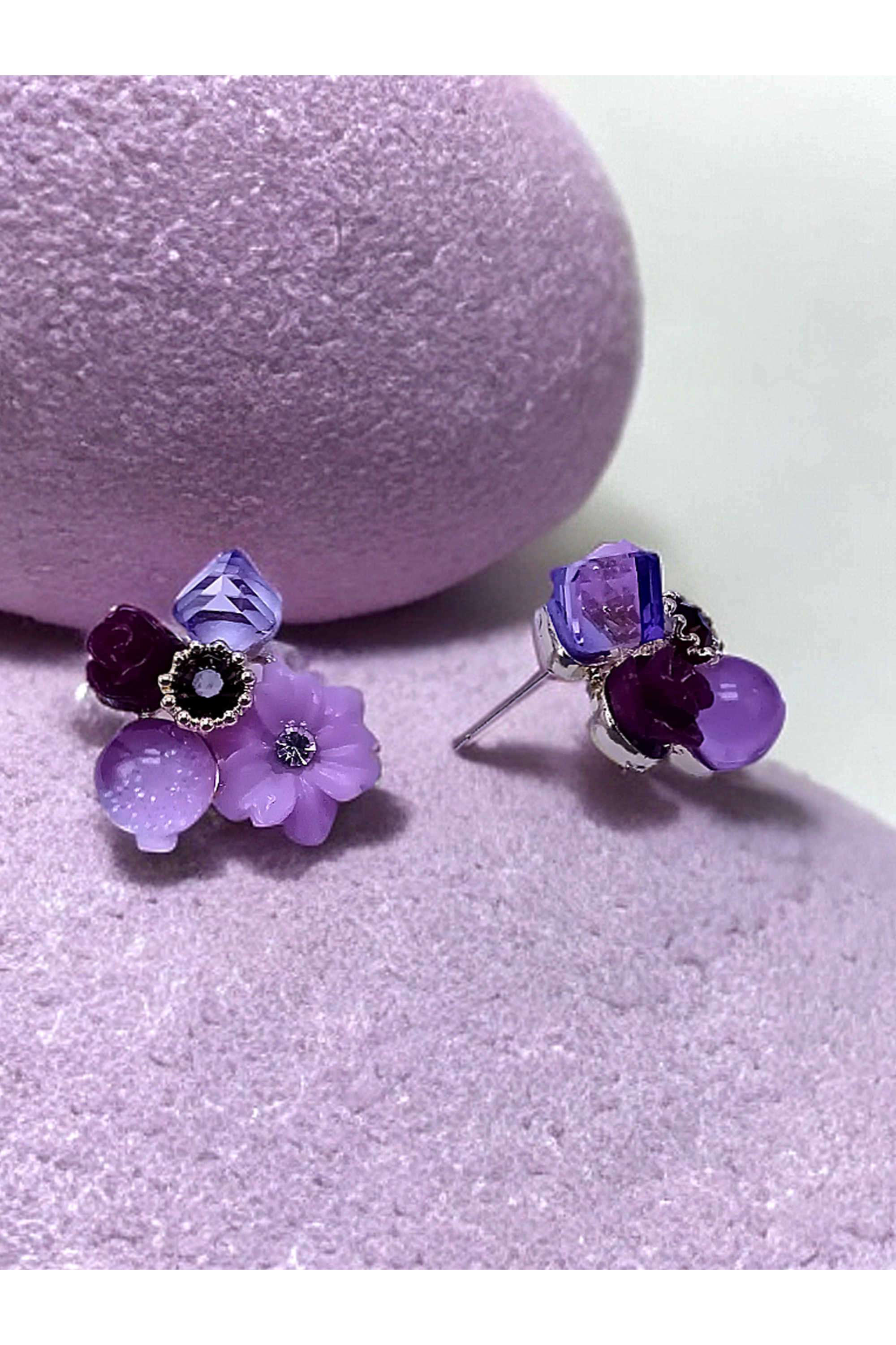 Metal-Cubic-Zirconia-Casual-Wear-Women-Earrings