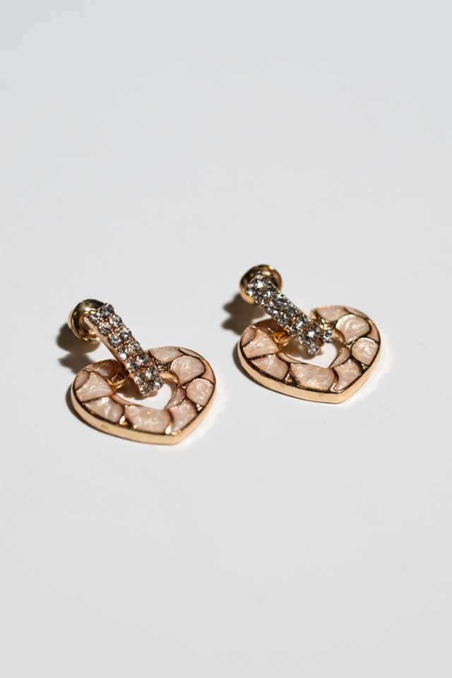 Alloy-Cubic-Zirconia-Push-&-Slide-Clasp-Women-s-Earrings