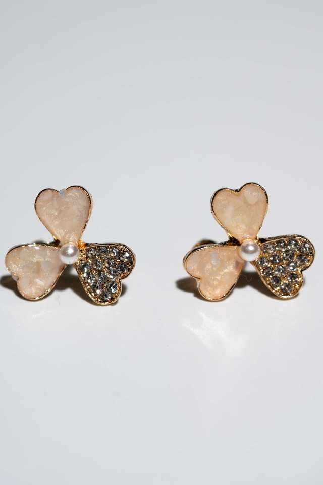 Alloy-Cubic-Zirconia-Push-&-Slide-Clasp-Women-s-Earrings