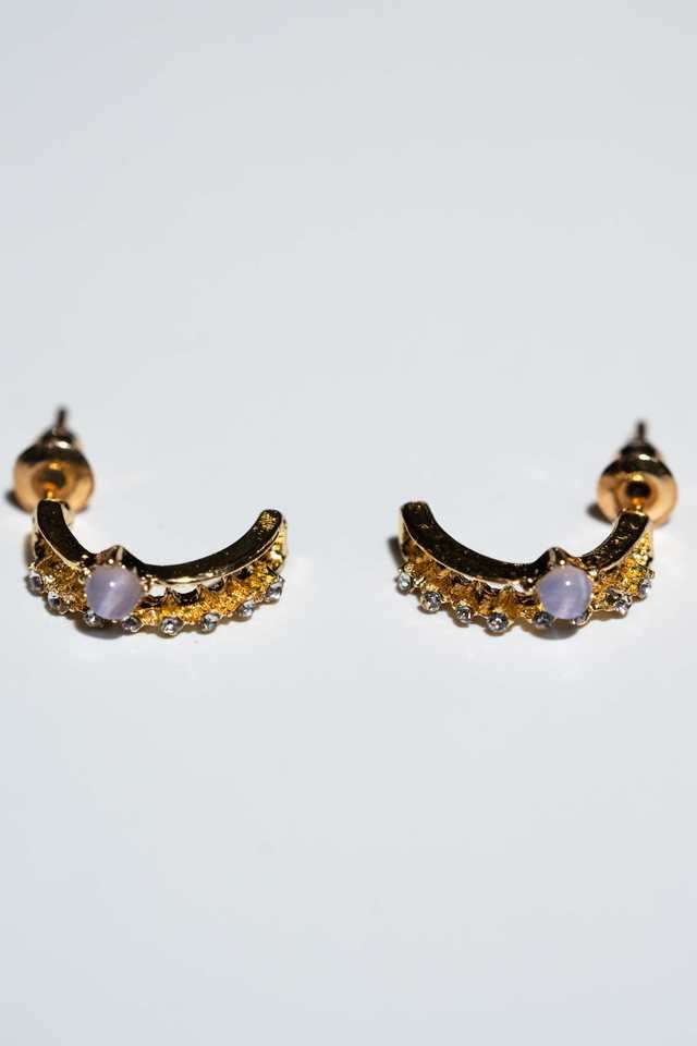 Alloy-Cubic-Zirconia-Push-&-Slide-Clasp-Women-s-Earrings