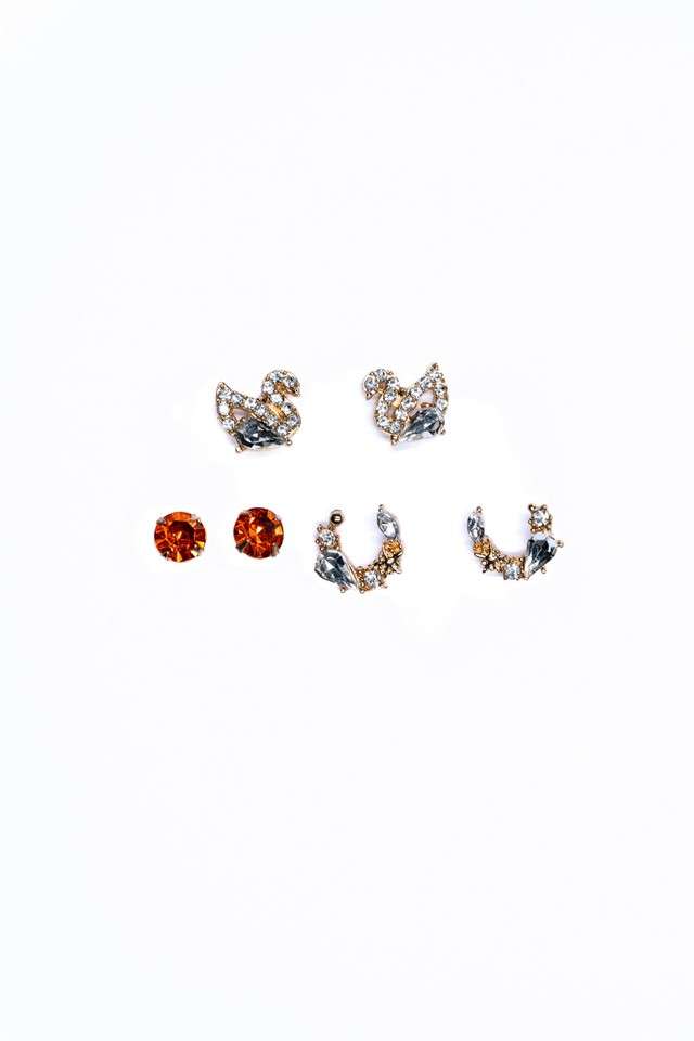 Mult-Colour-Combo-Earring-Stud