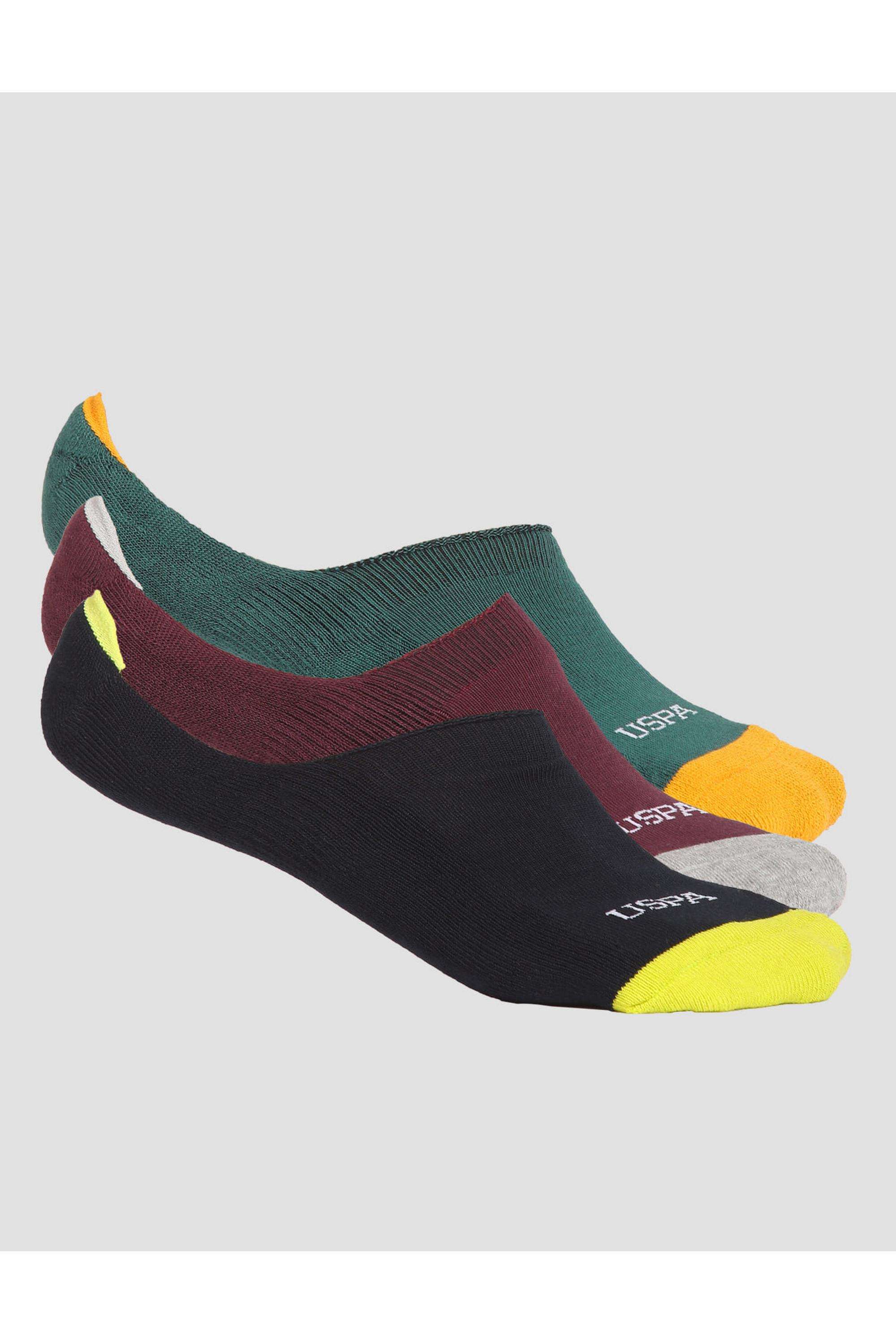 Terry-Finish-No-Show-ES004-Socks---Pack-Of-3