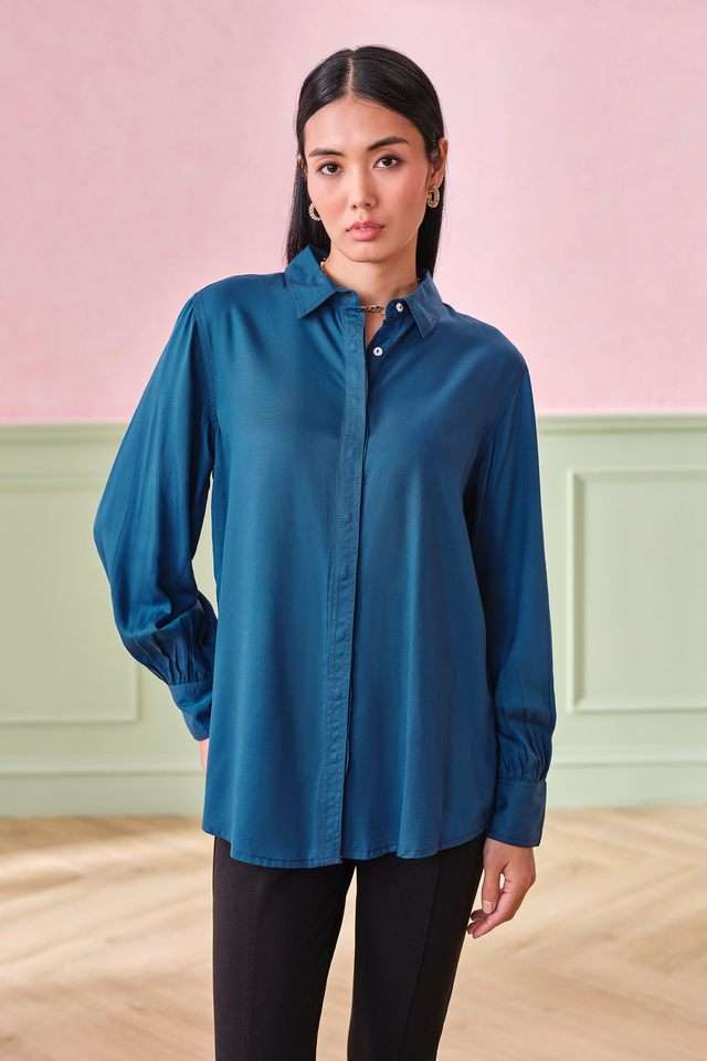 Solid-Modal-Round-Neck-Womens-Top