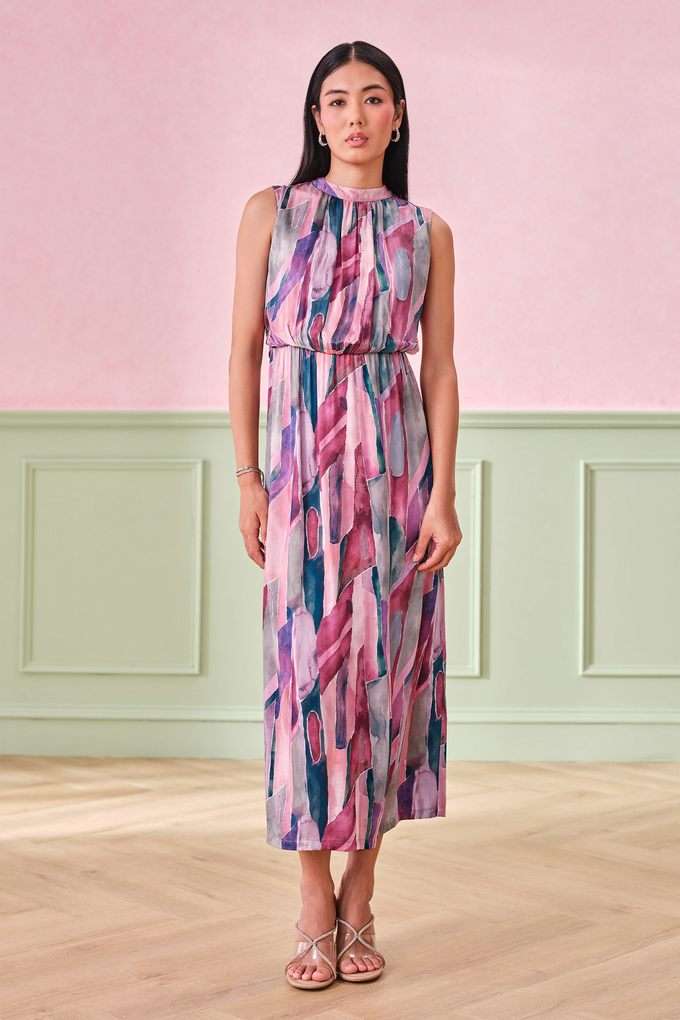 Abstract-Viscose-Regular-Fit-Women-s-Gown