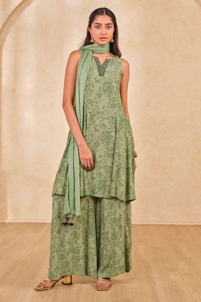 global desi green maxi dress Dress The Population Reign Gown main image 1