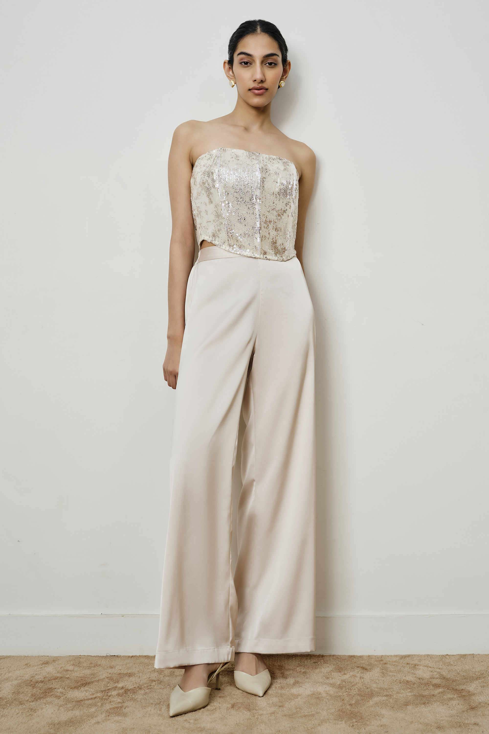 Solid-Polyester-Regular-Fit-Women-s-Trousers