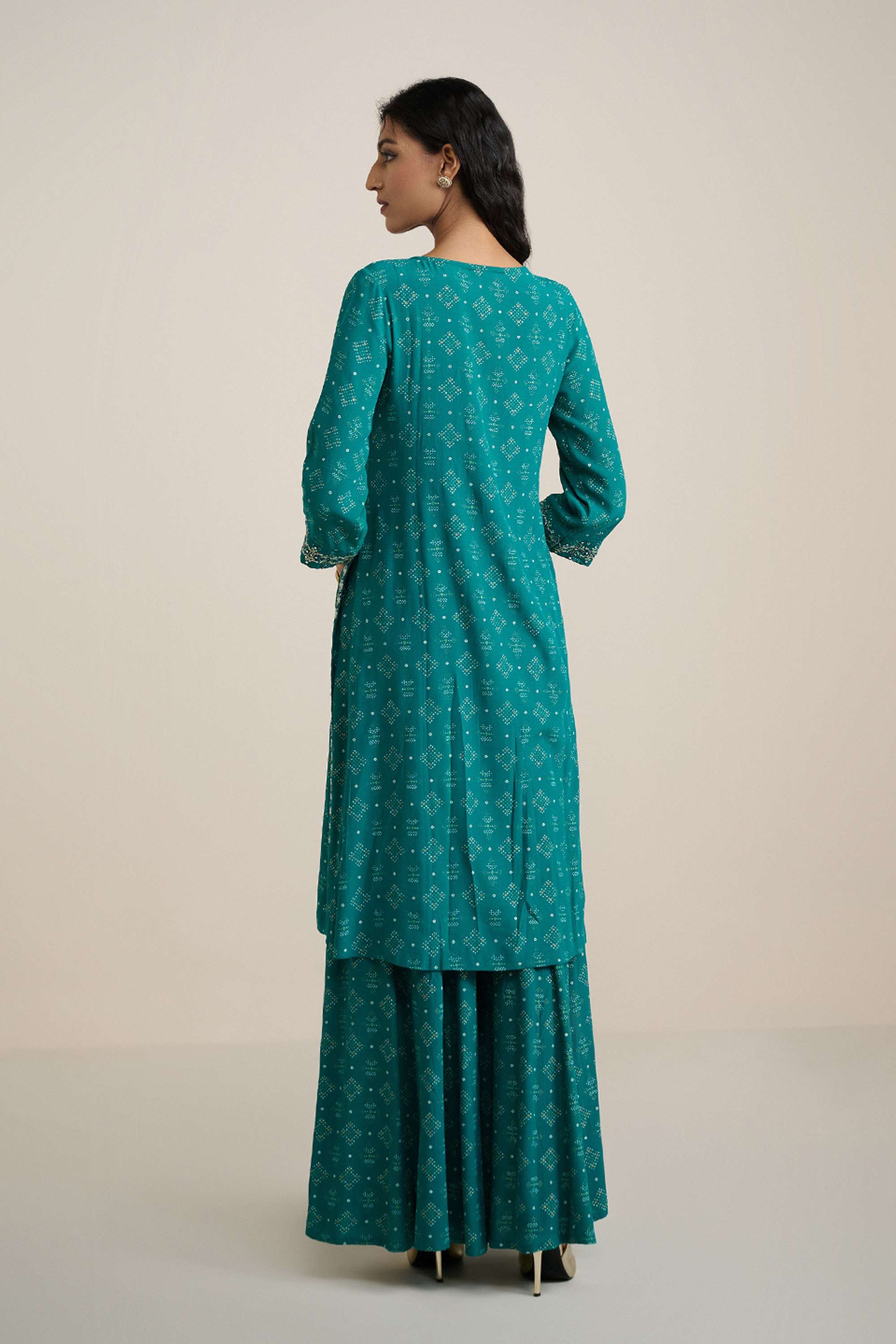Embroidered-Full-Length-Viscose-Woven-Women-s-Co-Ord-Set
