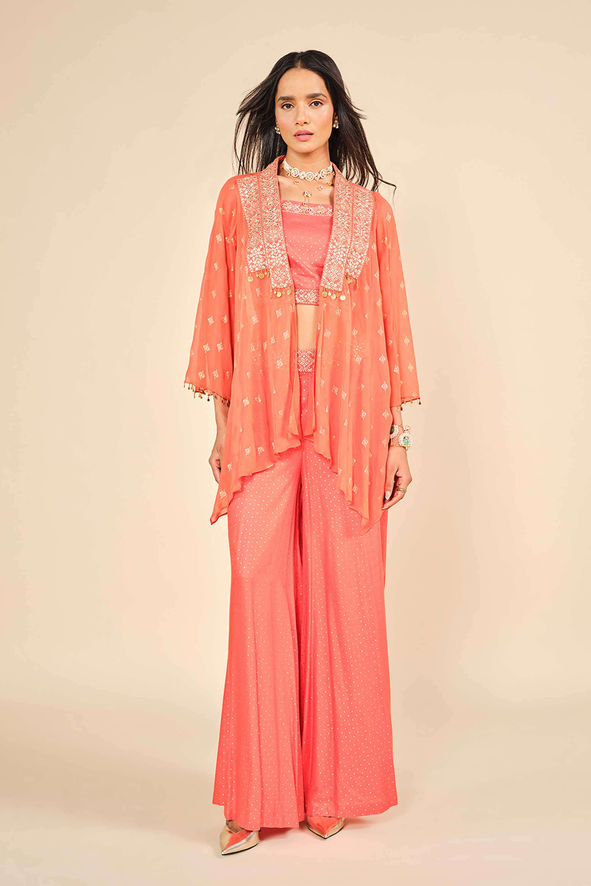 Embroidered-Square-Neck-Viscose-Women-Co-Ord-Set