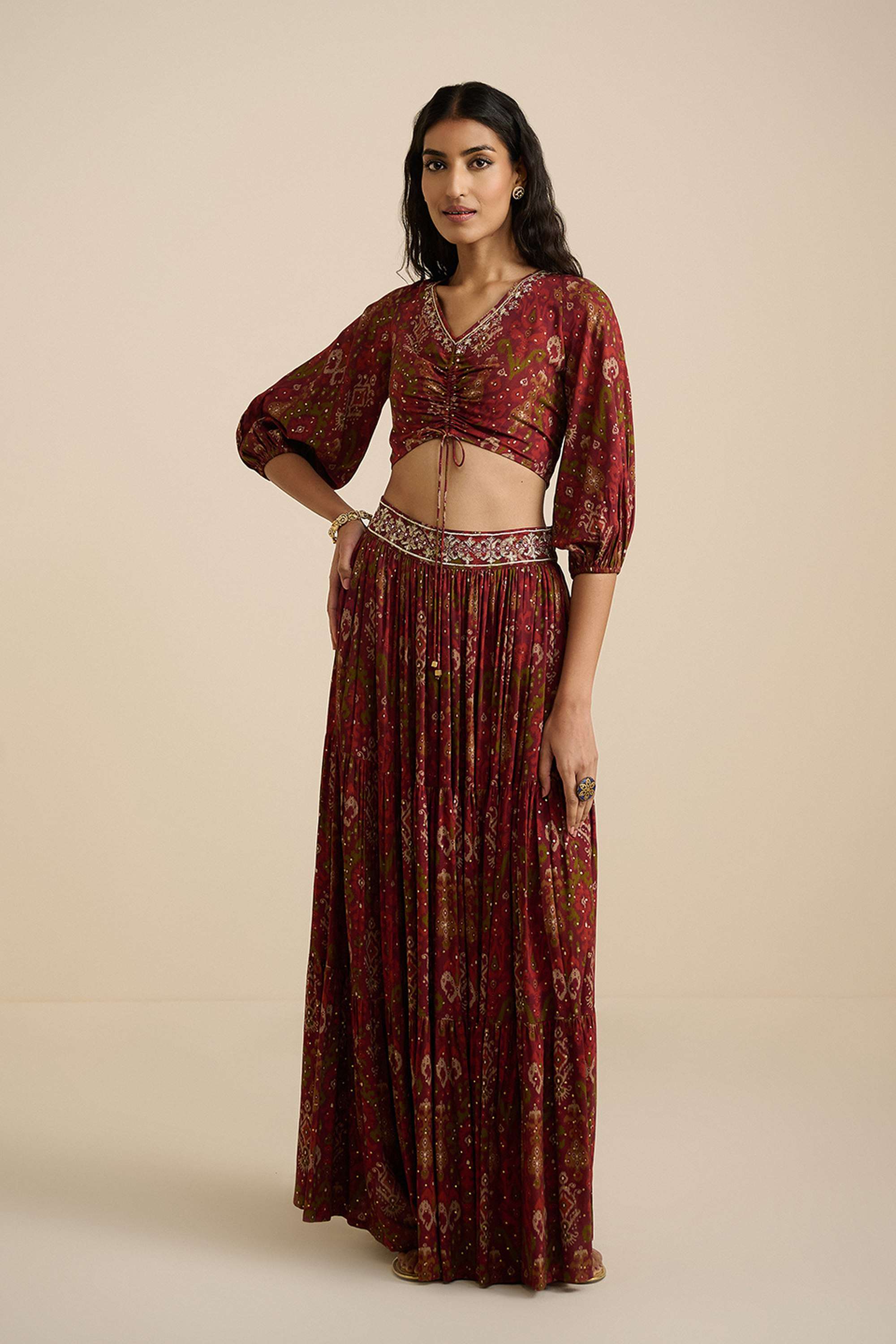 Printed-Full-Length-Viscose-Women-s-Co-Ord-Set