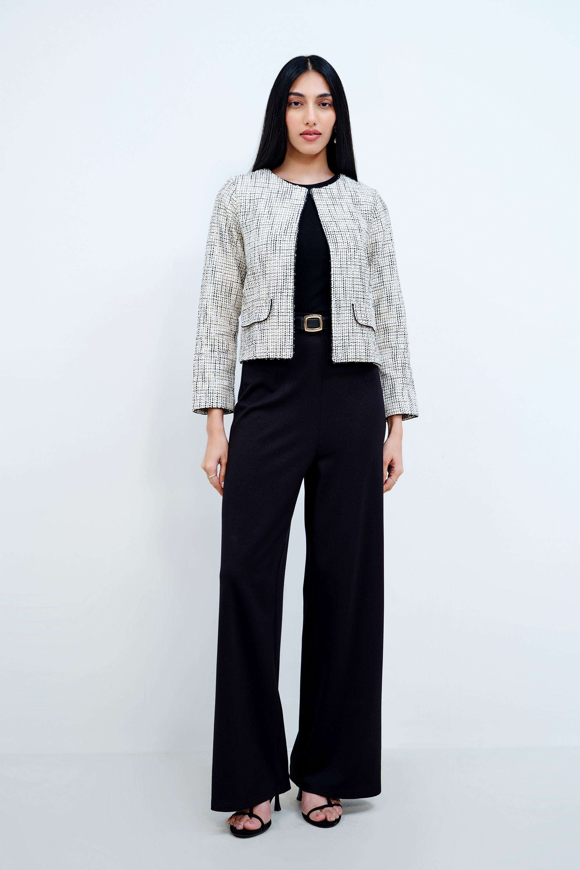 Solid-Blended-Fabric-Women-s-Jacket